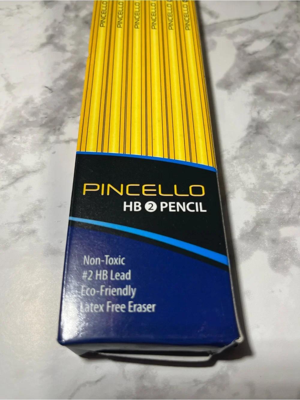 Cello Pincello HB #2 Yellow Pencils with Pink Erasers (6-Pack)